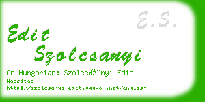edit szolcsanyi business card